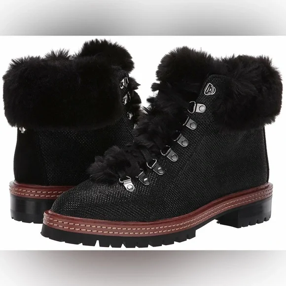 Kate Spade Rosalie faux fur boots. NIB Sz.5 - Picture 1 of 5